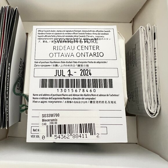 Authentic OMEGA X SWATCH MoonSwatch Mission to the Moonphase Snoopy White Unisex - Picture 2 of 12